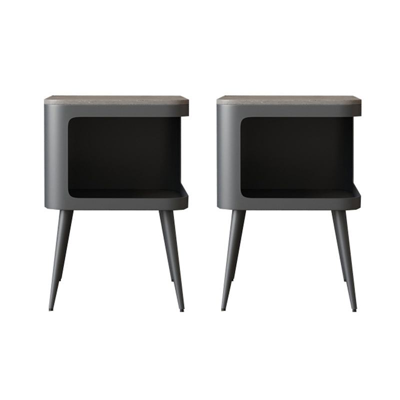 寝室のためのオープンストレージナイトスタンドコンテンポラリーベッドナイトスタンド