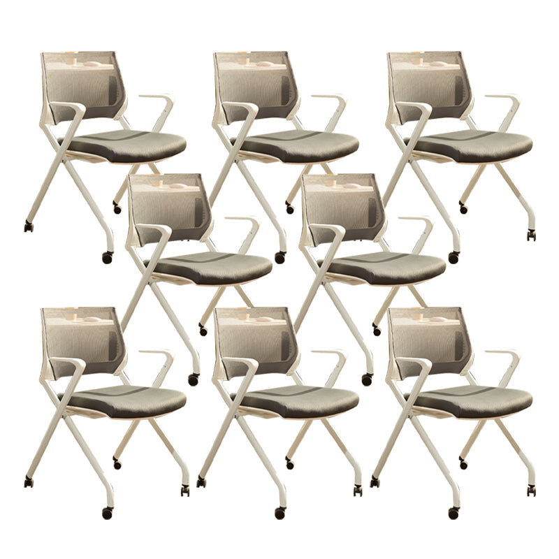 オフィス用の車輪付きのアームズオフィスチェアモダンデスクチェア