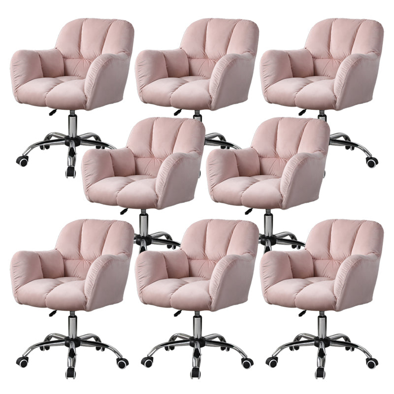 Sedia da ufficio contemporanea sedia da scrivania a braccia con ruote per ufficio