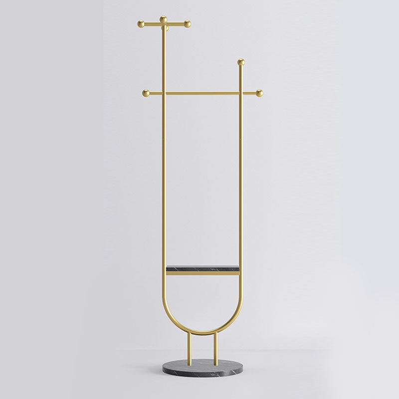 Stand da sala metallica contemporanea 1 scaffale 70,87 "albero di ingresso alto