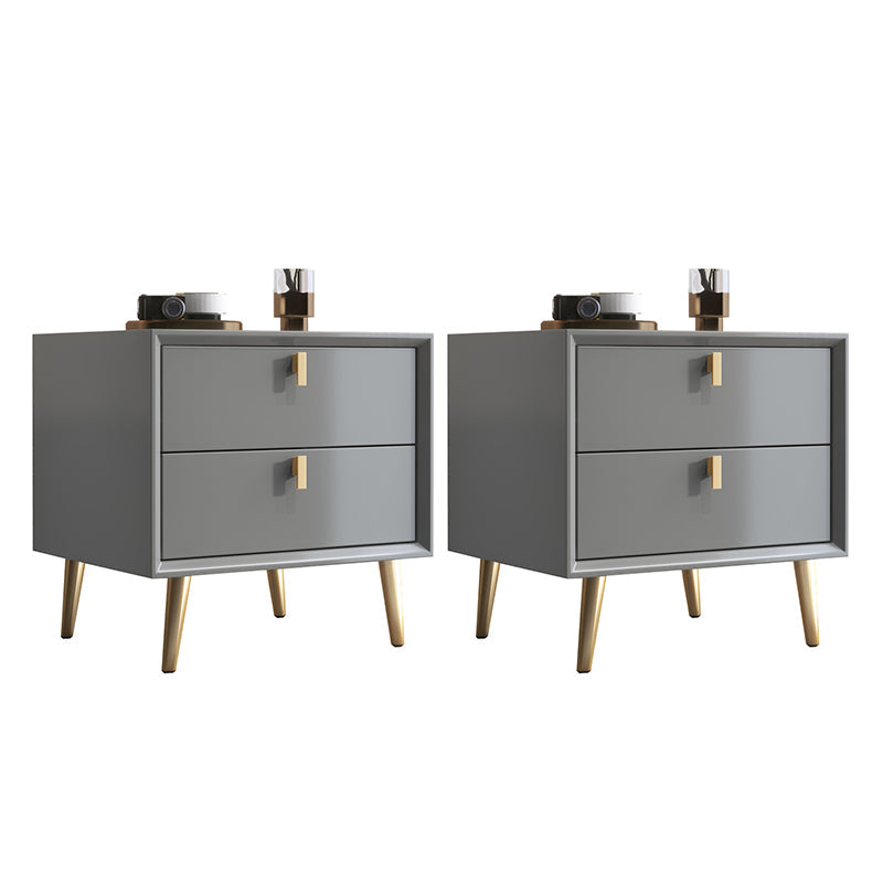 Table de nuit contemporaine en bois massif lit de nuit avec tiroirs