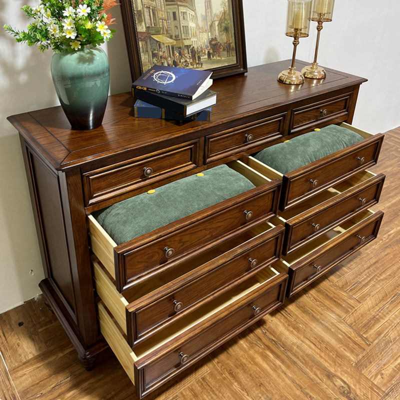 引き出し付きのモダンストレージチェストドレッサーソリッドウッドストレージチェスト