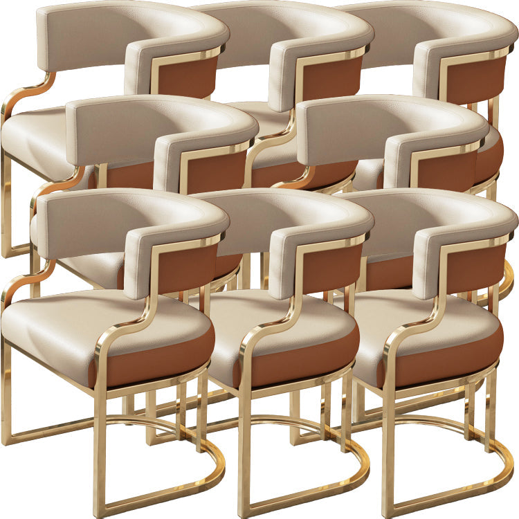 Sillas de comedor tapizadas al estilo glamor de la espalda abierta para el comedor para el comedor