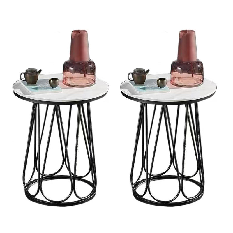 23,6 "großer Metallrahmen Schlittensendtisch zeitgenössischer Beistelltisch für Wohnzimmer