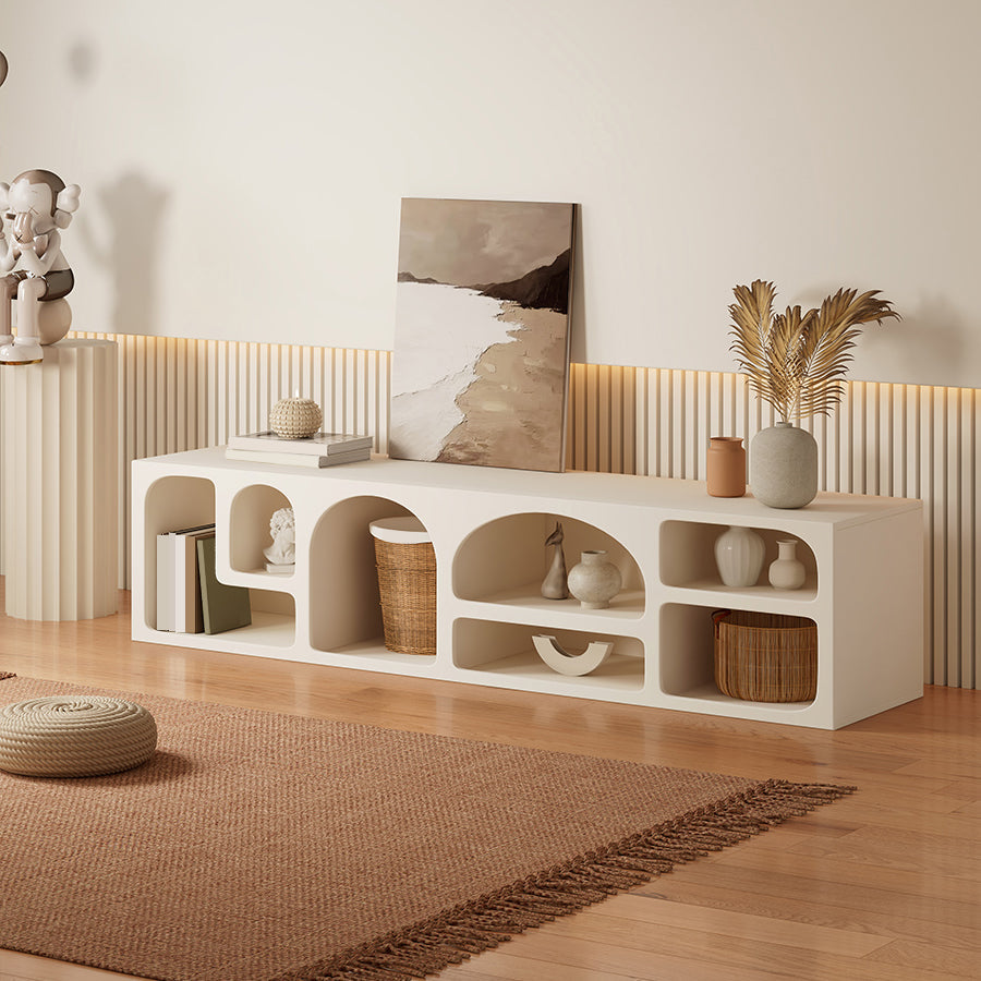 Zeitgenössische TV -Medienkonsole Holz TV Standstand Konsole für Wohnzimmer