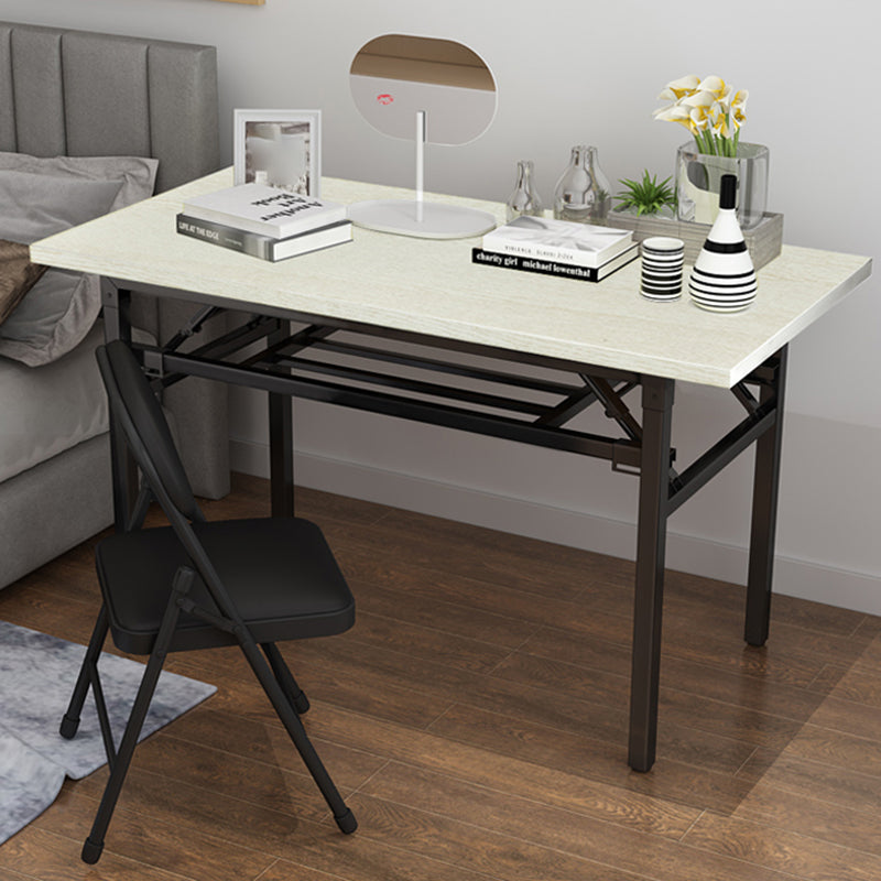 Contemporary Folding Parsons Base Writing Desk Home Office Desk,29.5" H 55"L x 16"W x 30"H 1 Clearhalo 'furn' 'furn_office_desk' 'Furniture' 'Office Desks' 'Office Furniture' 'office_desk' 7665833