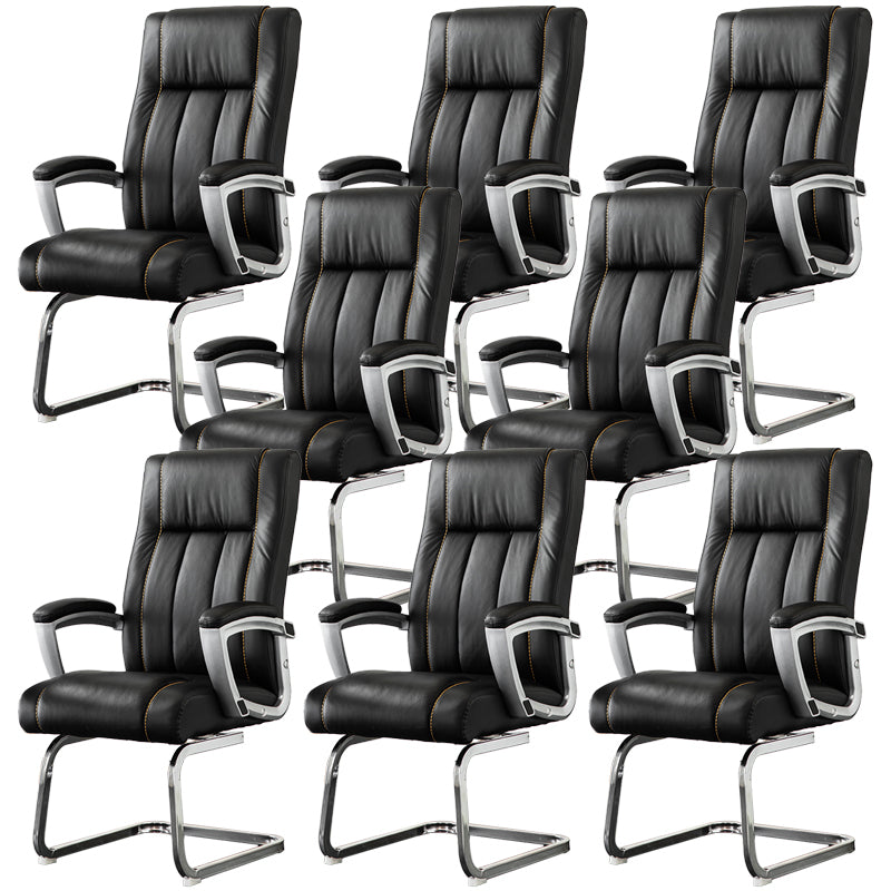 Chaise de bureau à armes fixes moderne sans roues sans chaise ergonomique pénible