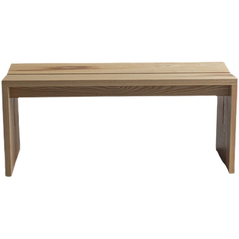 Modern Backless Seating Bench Solid Wood Rectangle Bench for Restaurant 79"L x 14"W x 18"H Clearhalo 'Benches' 'Chairs & Seating' 'furn' 'furn_benches' 'Furniture' 'Living Room Furniture' 7666454