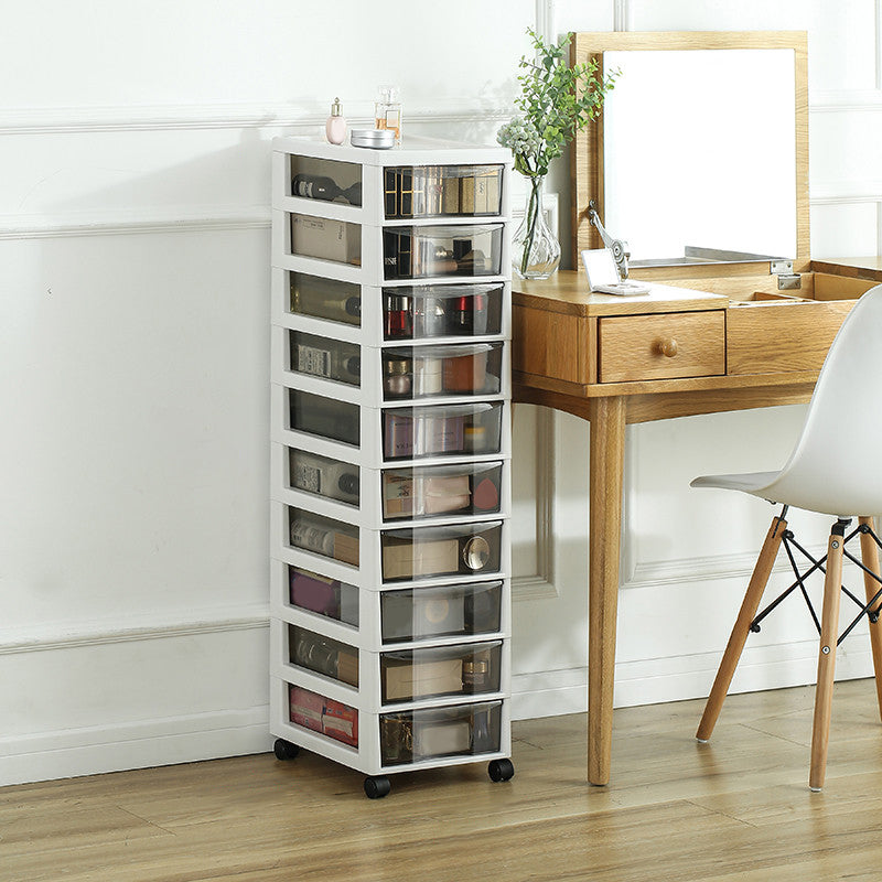 Storage Plastic Filing Cabinet Modern Drawers File Cabinet for Office White 10 Clearhalo 'Filing Cabinets' 'filling_cabinets' 'furn' 'furn_filling_cabinets' 'Furniture' 'Office Furniture' 7666685