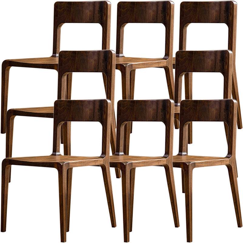 Stile contemporaneo aperto sedia da pranzo in legno massiccio per casa