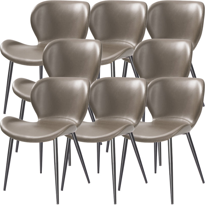 Zeitgenössischer Stil Faux Leder Metall Basis Haus für Hausstuhl