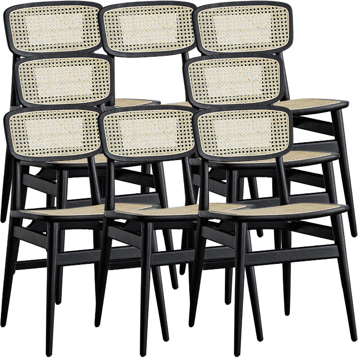 Chaise de salle à manger sans bras ouverte intérieure contemporaine