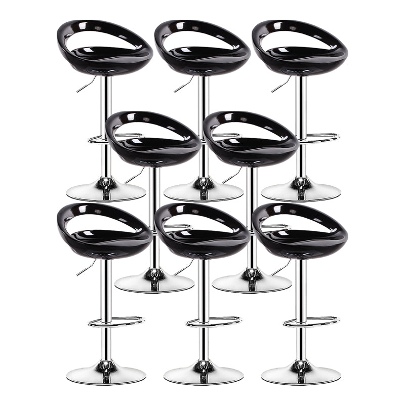 Sgabello moderno di plastica in plastica in plastica inoltre regolabile con poggiapiedi