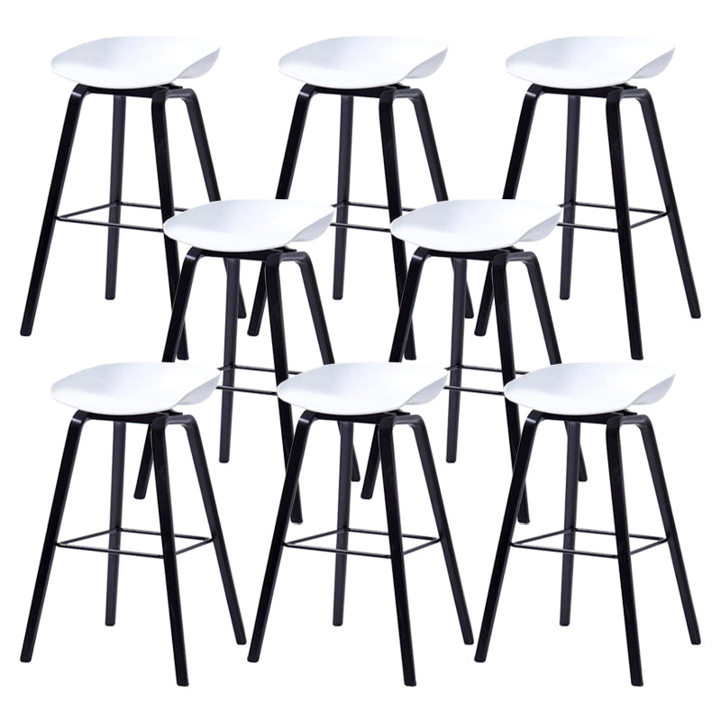 Soggiorno contemporaneo gambe in legno sgabello da bar con poggiapiedi