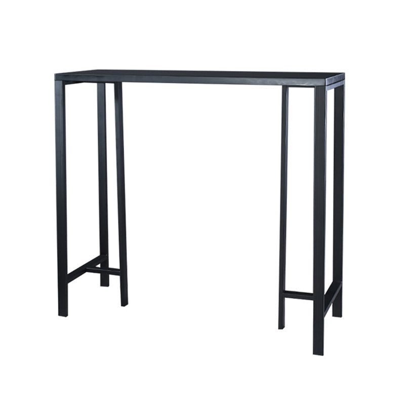 Eigentijdse indoor rechthoekige schroefbar eettafel met metalen benen