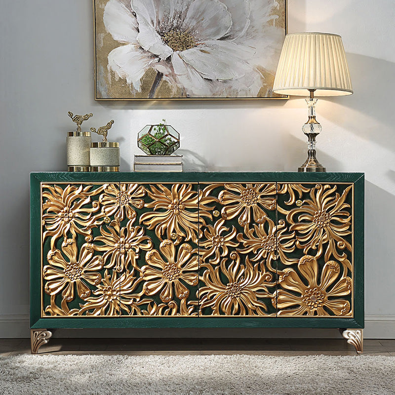 Glam -stijl verstelbare rekken sideboard houten kasten buffettafel