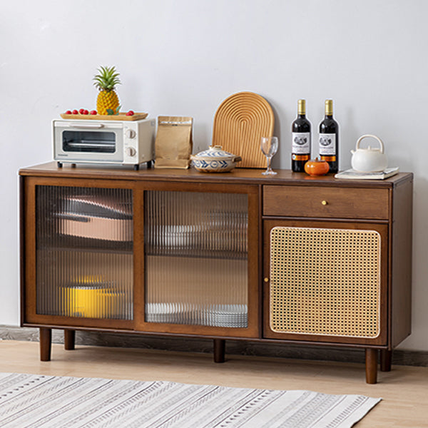 Portes en verre de la ferme armoire à buffet de 32,7 pouces de haut