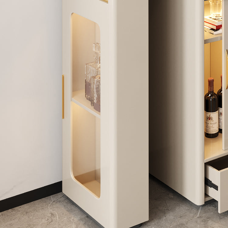 Hedendaagse stenen bovenbalktafel met gefabriceerde houten opslagbasis