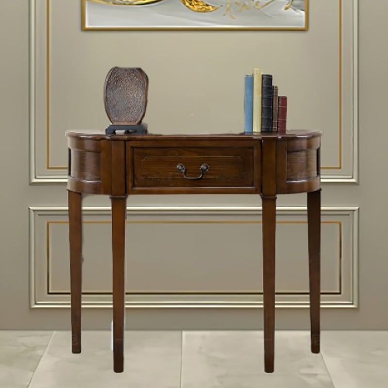 Tavolo da console largo 14 pollici Mid-secolo Modern Accento in legno per Hall
