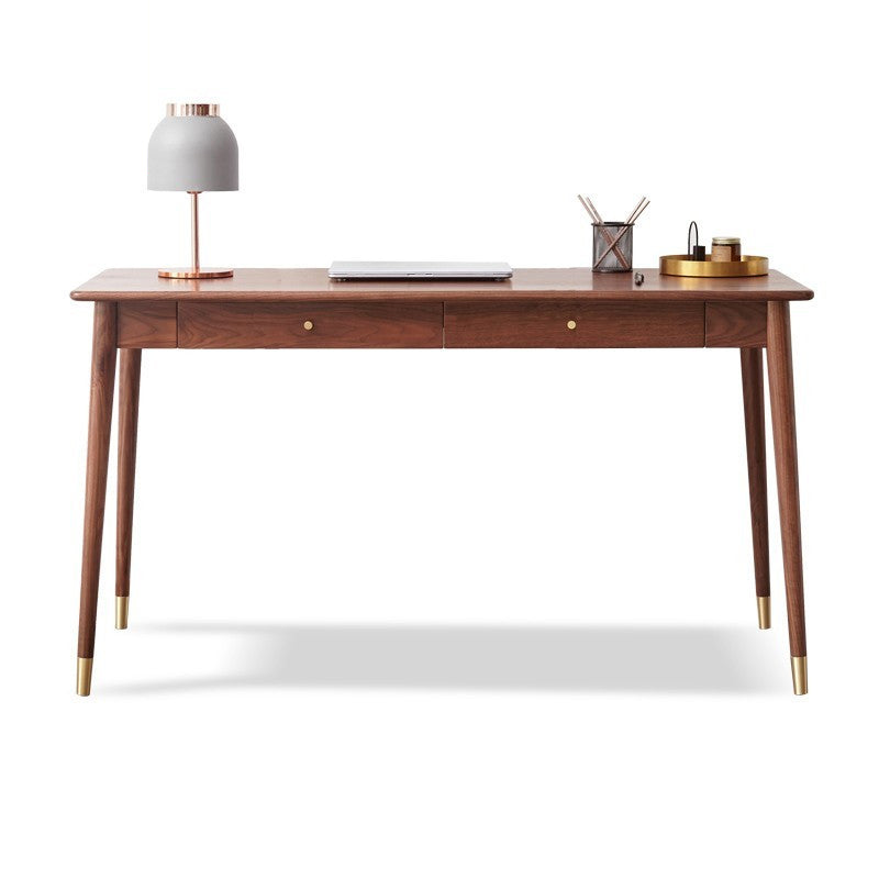 Scrivania per ufficio camera da letto gambe in legno massello parsons scrivania con cassetto