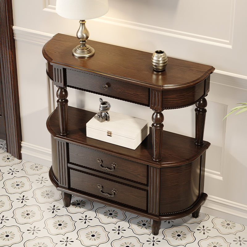 12 Inch Wide Console Table Mid Century Modern Wood Accent Table