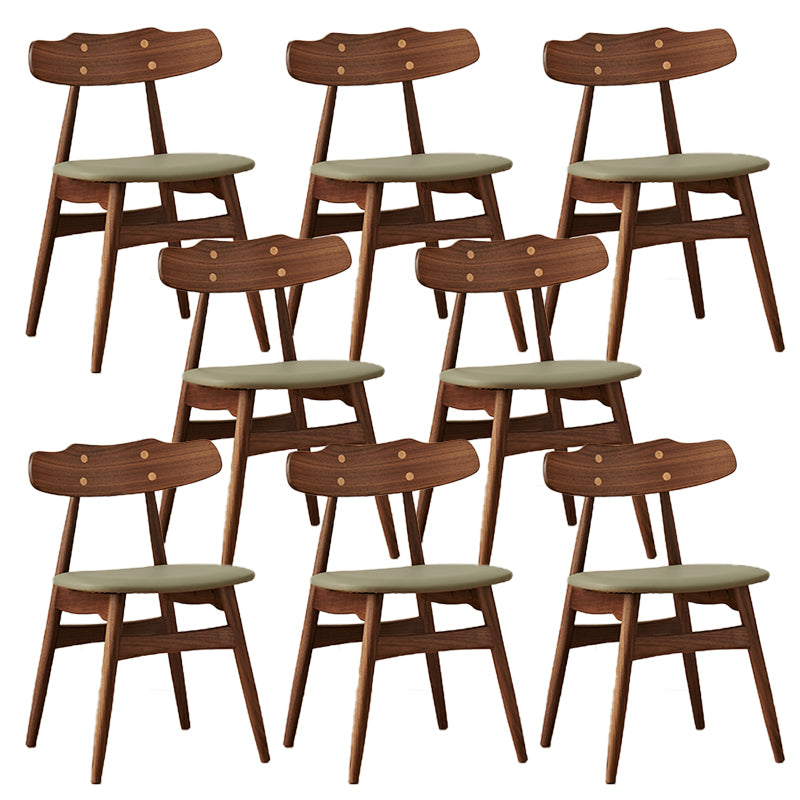 Zeitgenössischer Innenholz offen gepolsterte Seitenstuhl offen