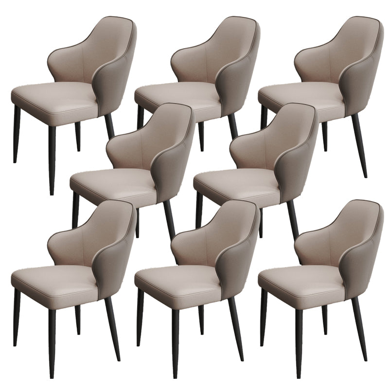 Moderne stijl lederen Parsons gestoffeerde huis voor huis Dining zijstoel