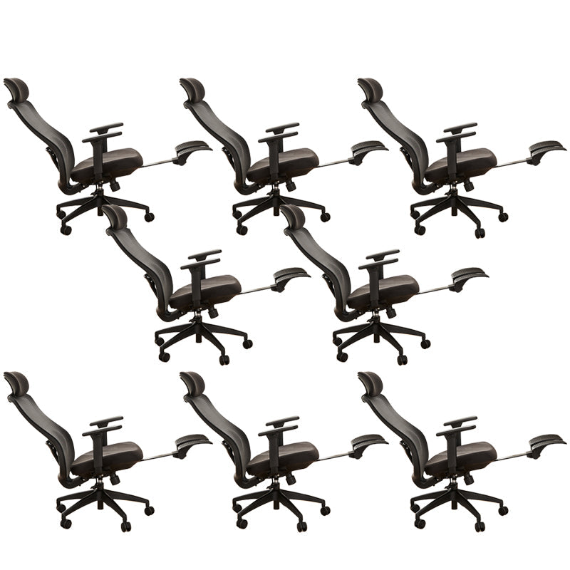 Moderno silla de oficina extraíble mecanismo de inclinación ergonómica silla de escritorio con ruedas