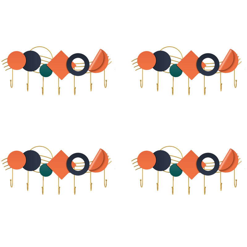 Colgante de oro de pared de la pared de la reverencia de la capa de metal contemporánea con ganchos