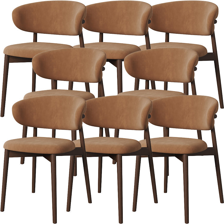 Esszimmer zeitgenössischer gepolsterter offener Essneitenstuhl