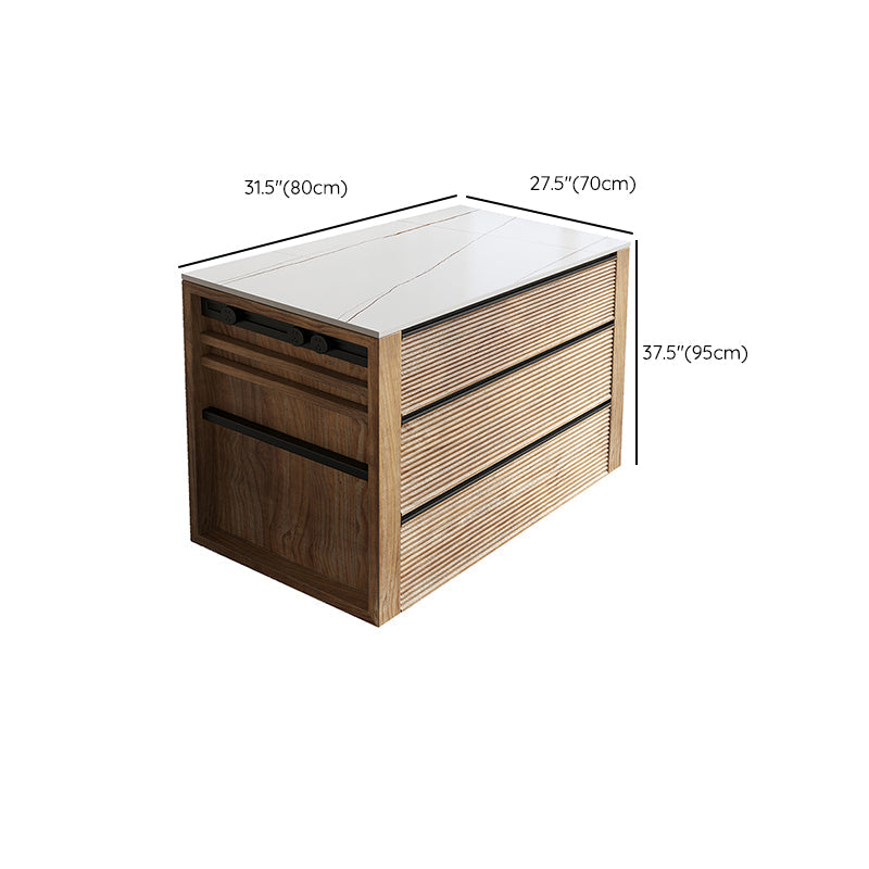 Modern Rectangle Sintered Stone Island Table for Kitchen Dining Room Clearhalo 'furn' 'furn_kitchen_islands_carts' 'Furniture' 'Kitchen & Dining Furniture' 'Kitchen Islands & Carts' 'kitchen_islands_carts' 7738518