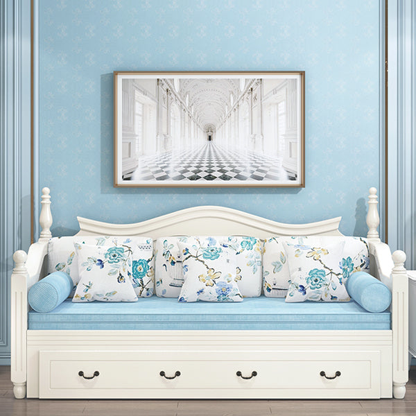 Scandinavisch massief houten slaapbank opslagbank met afneembare matras