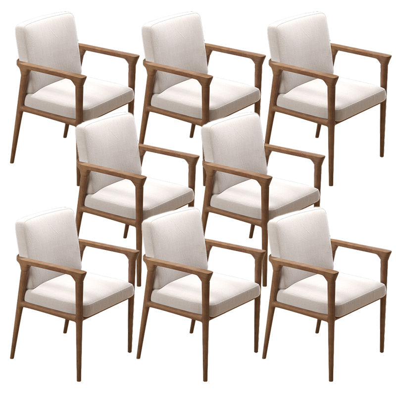 Zeitgenössischer Esszimmer Massives Holz offener Rückseite Esstuhl