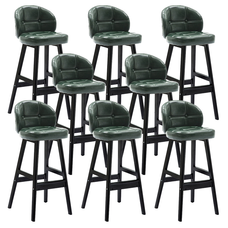 Sgabelli da bar per interni in legno lombare contemporaneo con cuscino