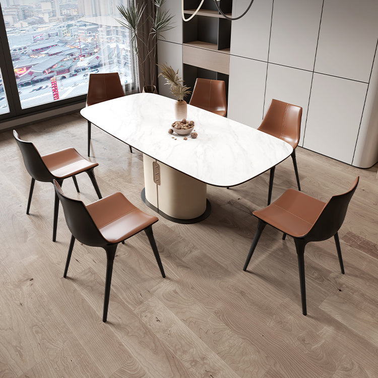 1/4/5/6/7 Piece Sintered Stone Rectangle Shape Dining Table Sets