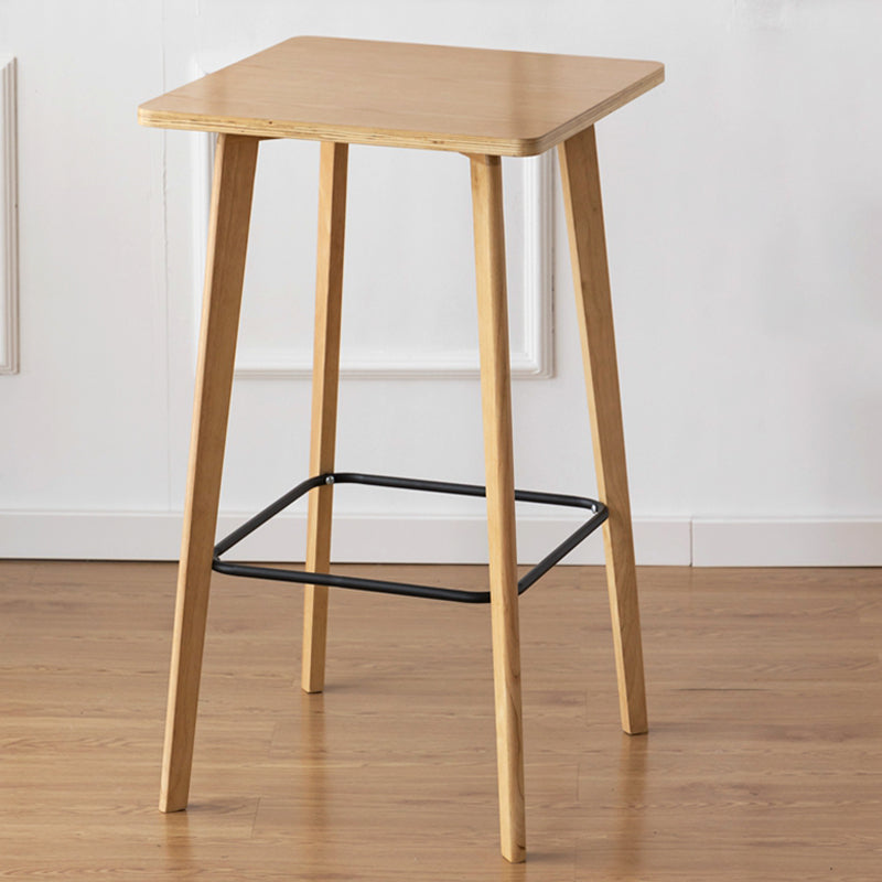 Moderne stijl vierkante massief houten voetsteun bovenste bar eettafel voor thuis