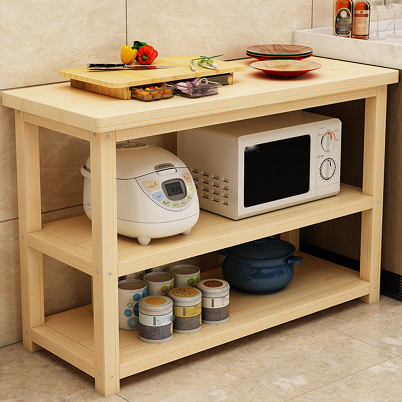 Moderno tavolo da cucina in legno di pino in legno naturale per casa