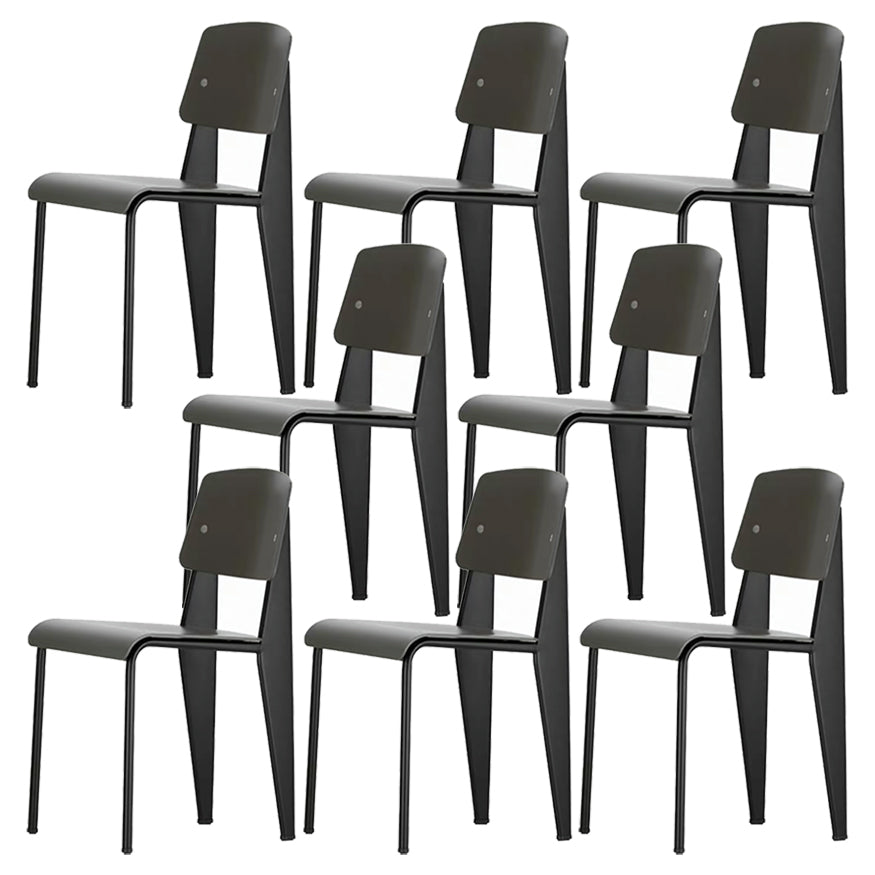 Metal y plástico ABIERTA ABIERTA Modern Side Sillas de comedor para el hogar