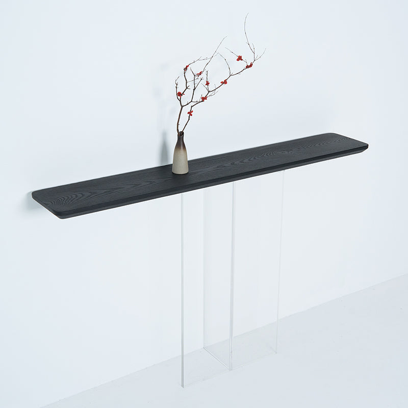 Eigentijdse asconsole accenttabel met rechthoekige bovenkant voor hal