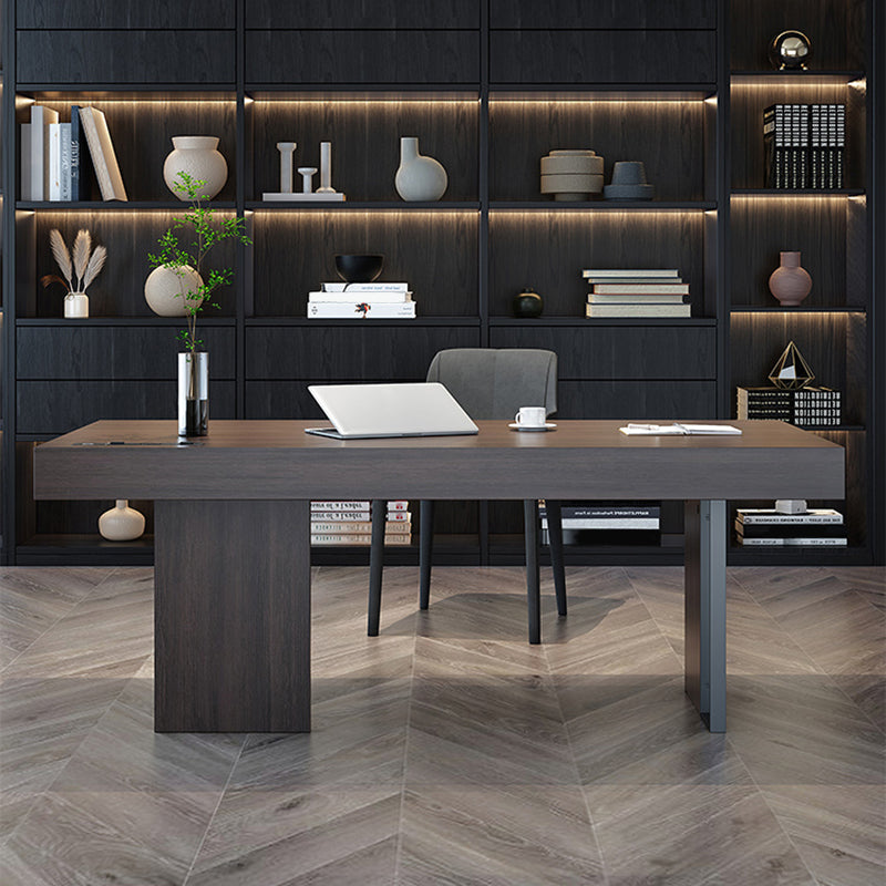 Hedendaagse Solid Wood Office Desk Study rechthoekig schrijfbureau met lade