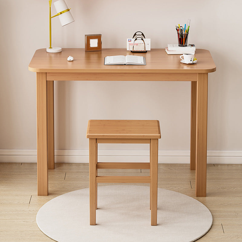 Industrial Style Engineered Wood Desk Rectangular Office Desk 39"L x 19"W x 28"H Natural Clearhalo 'furn' 'furn_office_desk' 'Furniture' 'Office Desks' 'Office Furniture' 'office_desk' 7782856