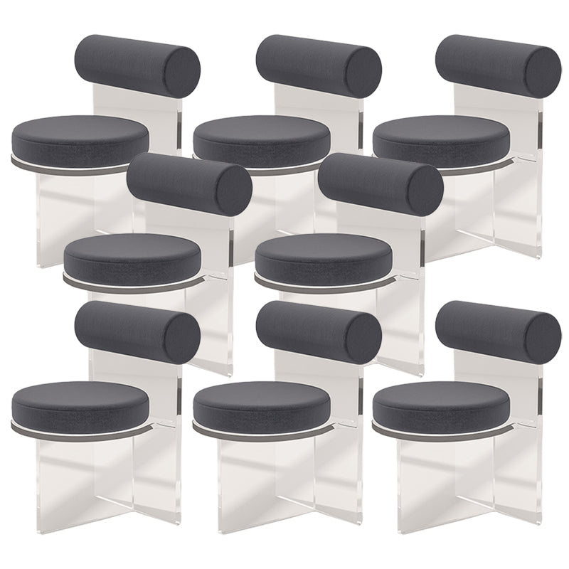 Moderne eenvoudige zijstoel Plastic frame zijde eetkamerstoel voor eetkamer