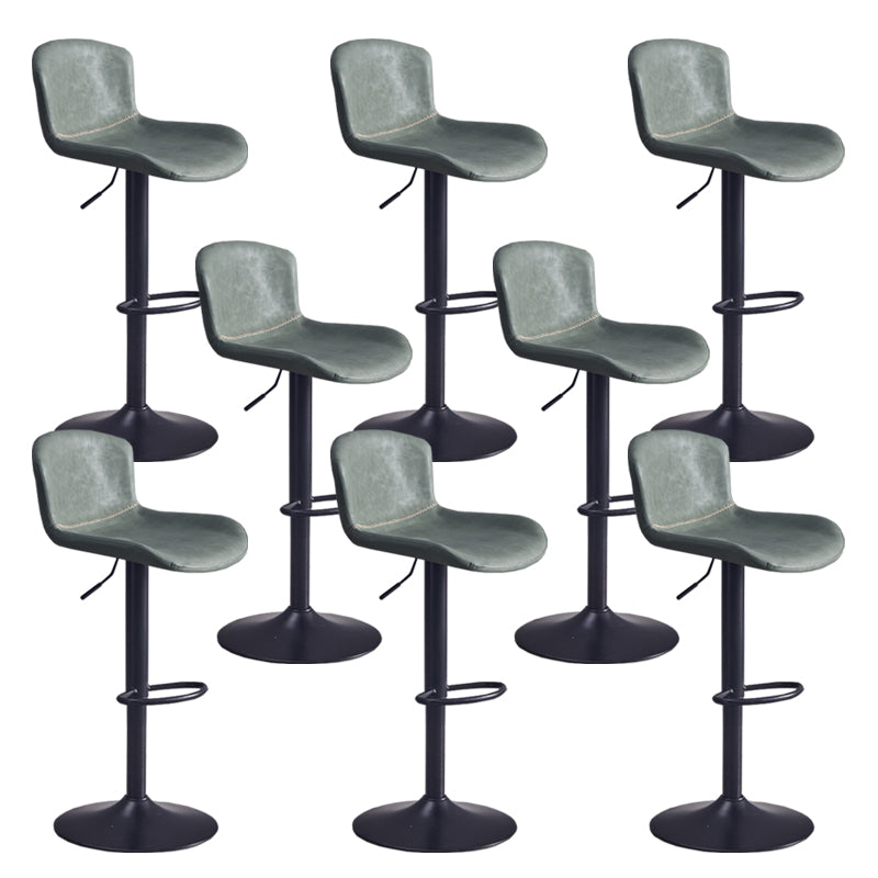 Sgabello da bar imbottito regolabile in stile contemporaneo con gambe metalliche