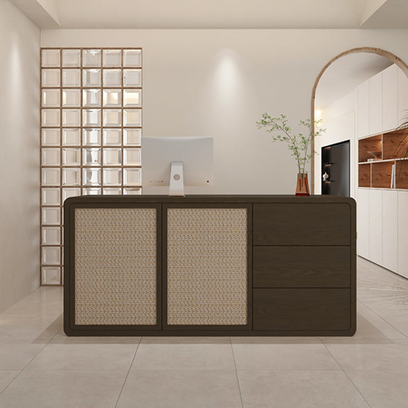 Hedendaagse stijl Wood Rectangle Patio Bar Tafel voor woonkamer