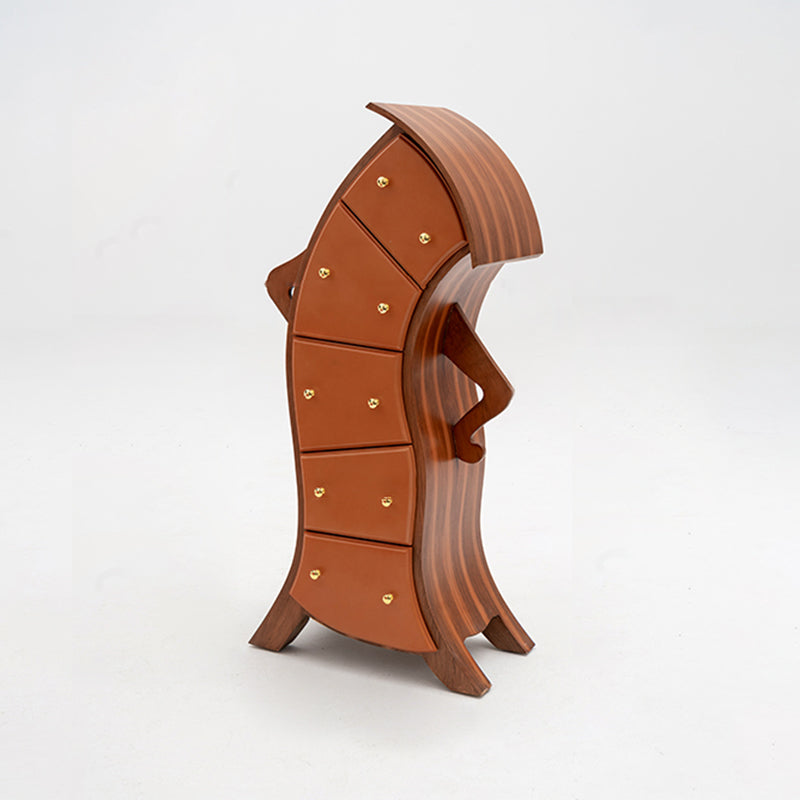 Display soggiorno contemporaneo in legno di pioppo con porta