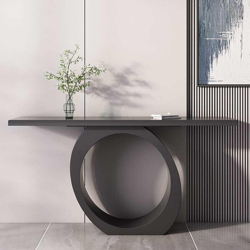 Contemporary Wooden Console Accent Table with Rectangle Top for Hall