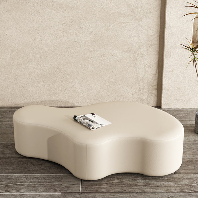 Modern Bedroom Entryway Bench Solid Wood Upholstered Seating Bench 71"L x 33"W x 16"H Off-White Clearhalo 'Benches' 'Chairs & Seating' 'furn' 'furn_benches' 'Furniture' 'Living Room Furniture' 7799437