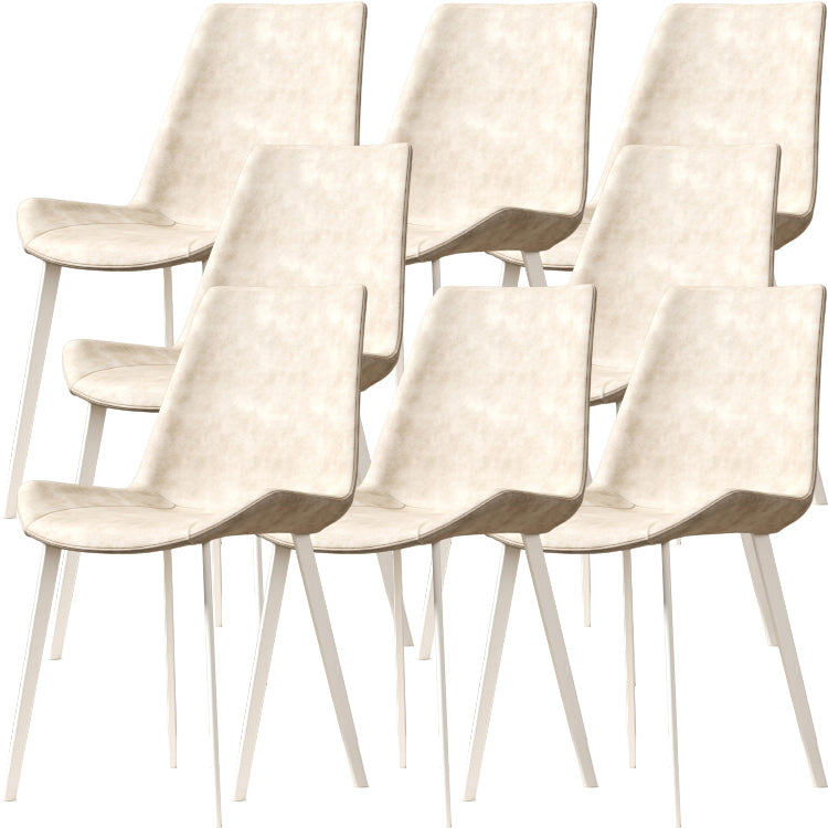 Silla de comedor con brazo tapizado de pierna blanca para la pierna para el hogar para el hogar