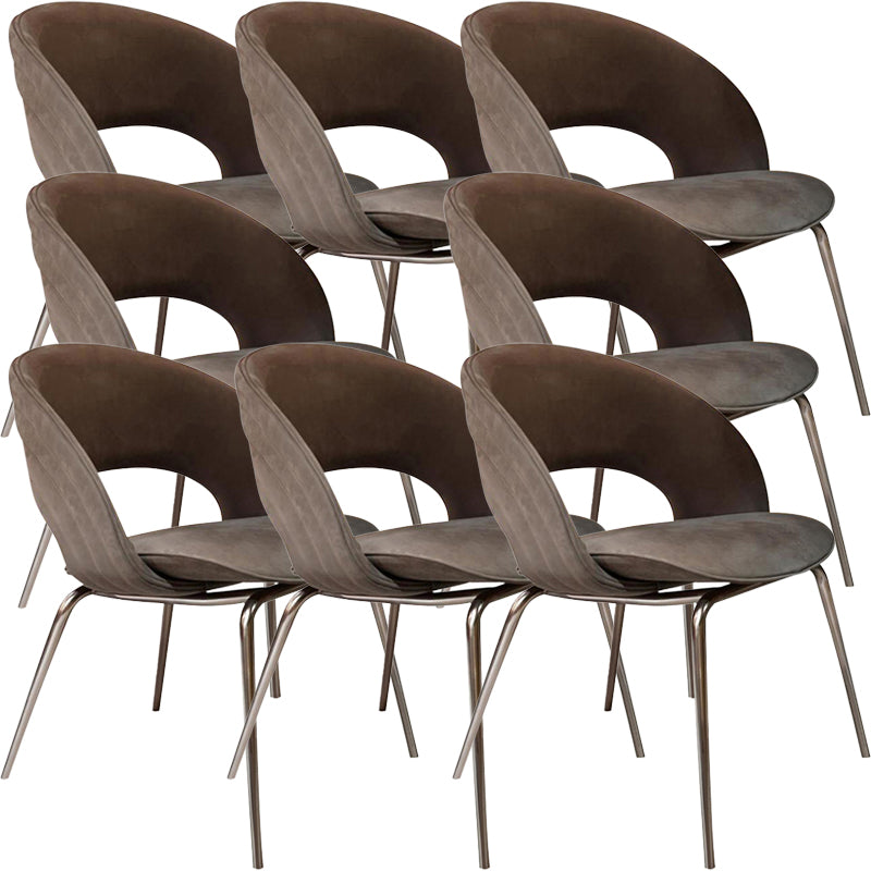 Metal contemporaneo e sedia da pranzo appesante