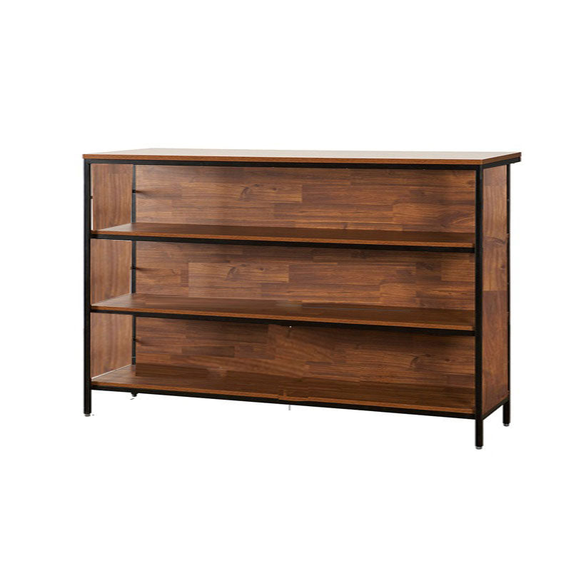 Contemporary Style Wood Rectangle Bar Stool Table for Living Room Dark Brown Without Chairs Clearhalo 'Bar Furniture' 'Bar Tables' 'bar_tables' 'furn' 'furn_bar_tables' 'Furniture' 'Kitchen & Dining Furniture' 7807077